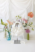 ZIA BAG - IVORY CRINKLED TAFFETA