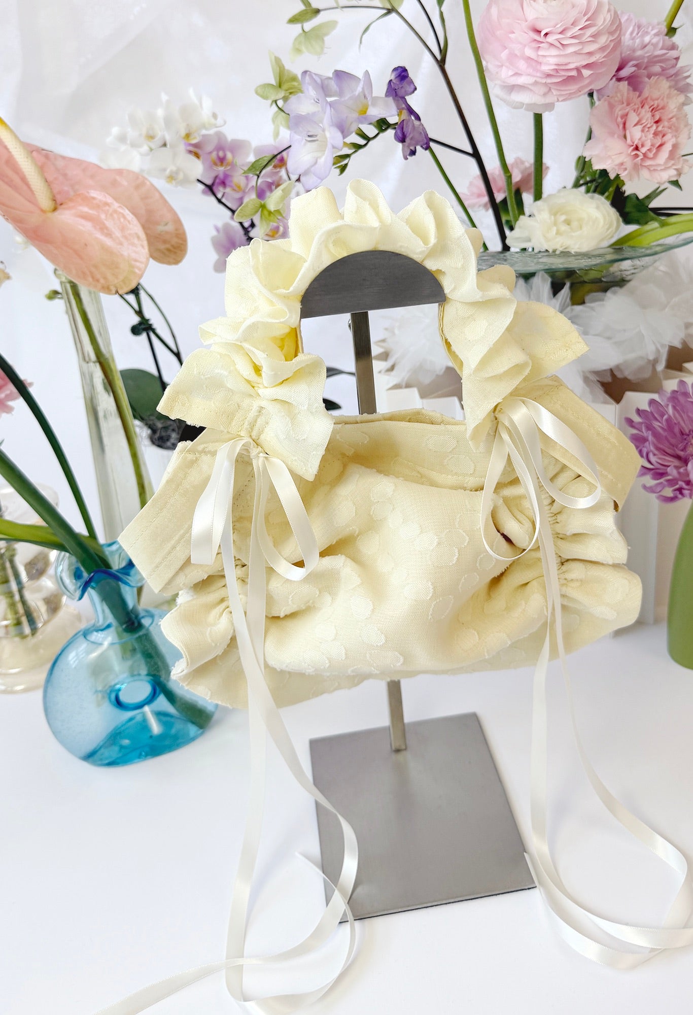 ZIA BAG - YELLOW DOTTED VOILE