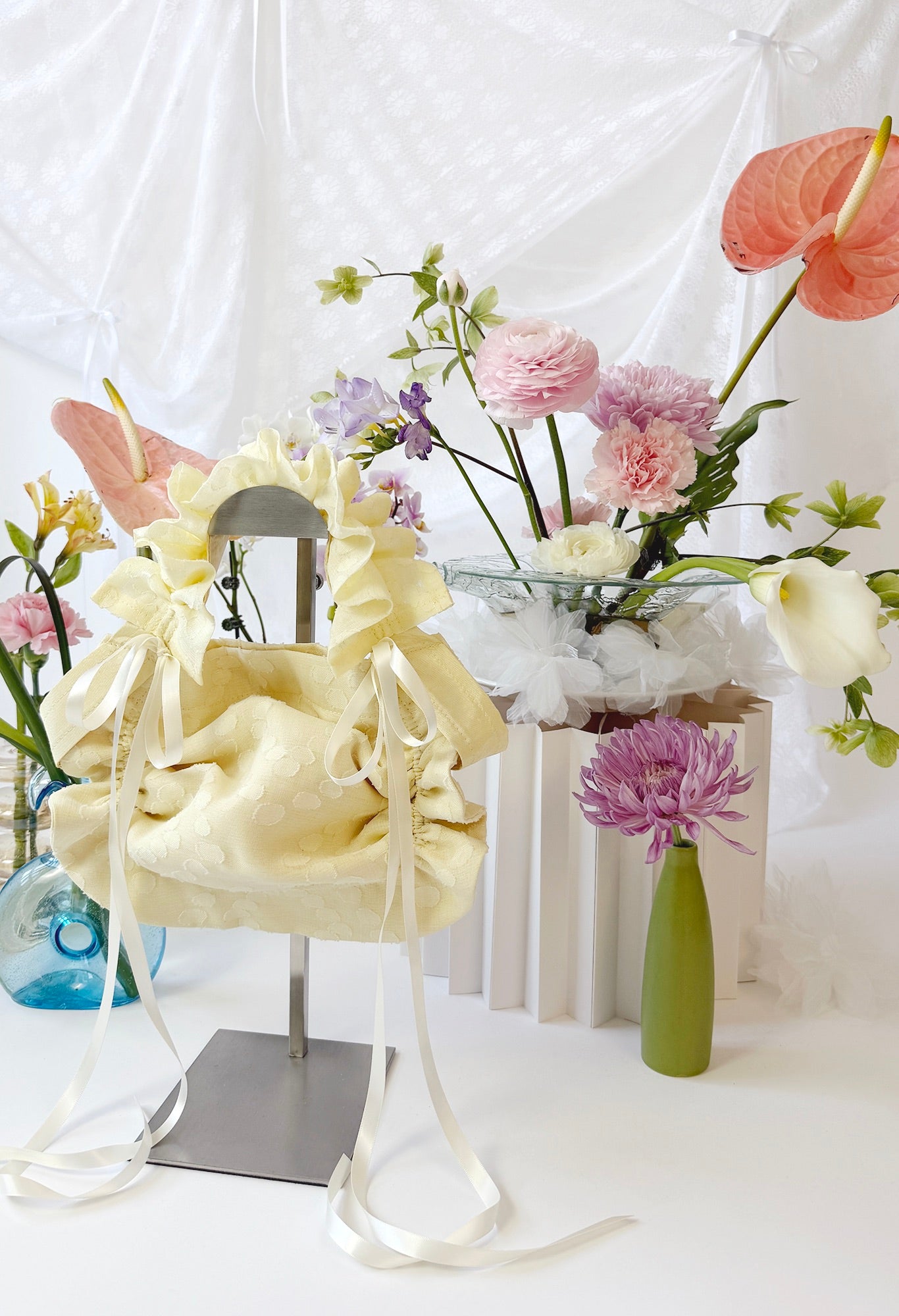 ZIA BAG - YELLOW DOTTED VOILE