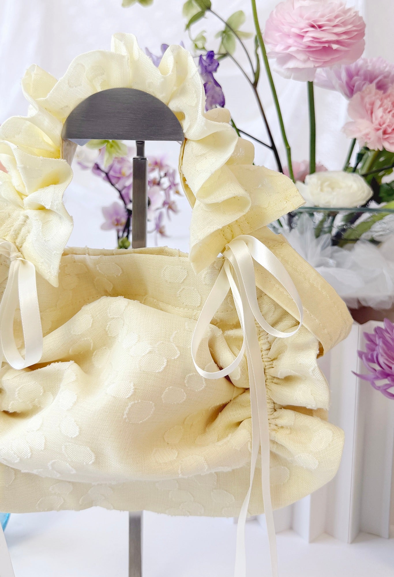 ZIA BAG - YELLOW DOTTED VOILE