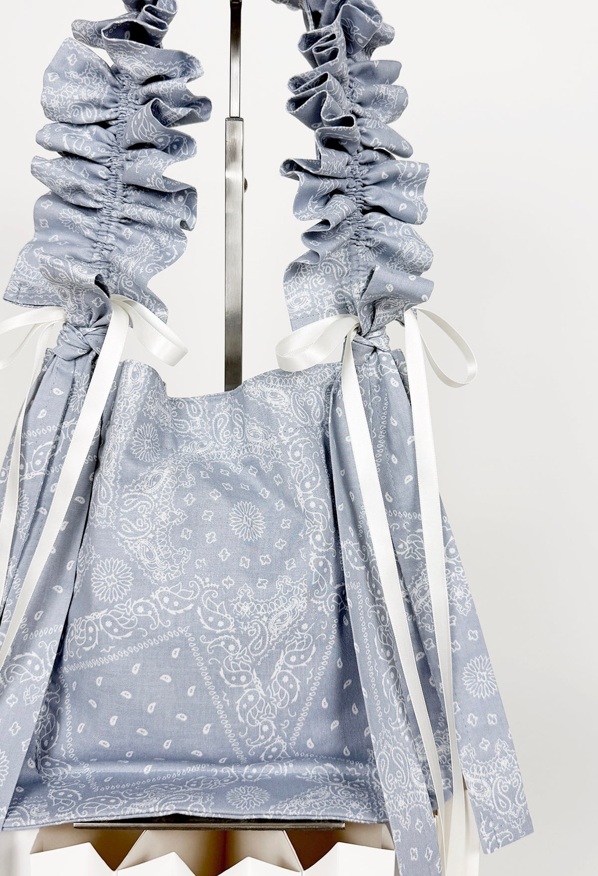 NANO ALIYA BAG - BLUE GRAY BANDANA PRINT