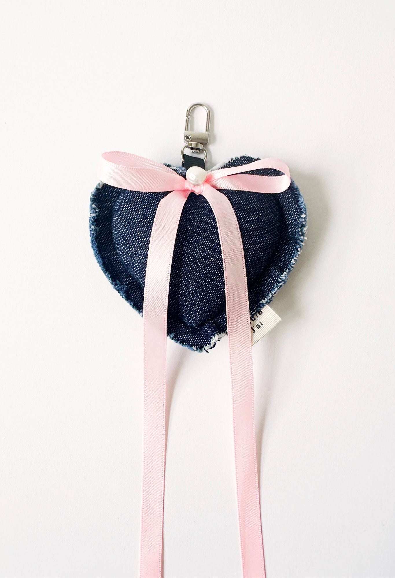Lacey ribbon denim S 即完売品 andmary ♡ Lacey ribbon heart hip