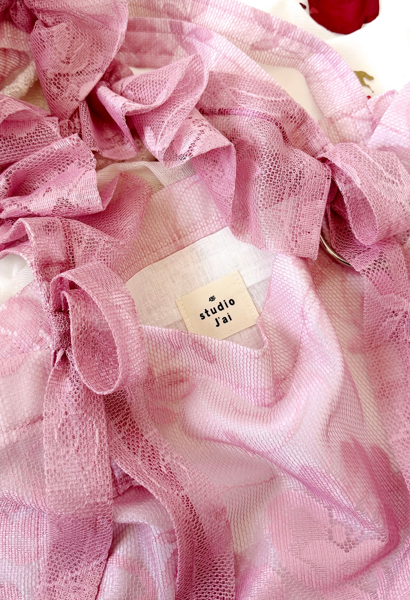 ALIYA TOTE - ANTIQUE PINK LACE